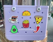 Food Snack Bogg Bag Charms, Bogg Bag Buttons Bogg Bag Accessories, Bogg Bag Jibitz, Bogg Bag Tags, Custom Bogg Bag, Cute Bogg Bag Charms