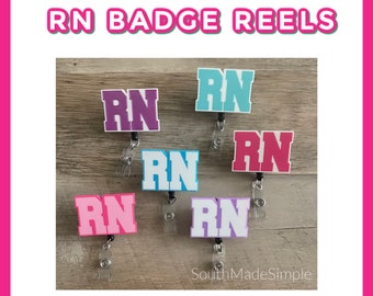RN Registered Nurse Badge Reel, RN Nurse Gift, Nurse Gift Ideas, Custom Badge Reels