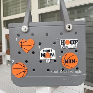 Basketball Bogg Bag Charms, Bogg Bag Buttons, Bogg Bag Accessories, Custom Bogg Bag Charms, Simply Southern Bag Charms, Sport Bogg Bag