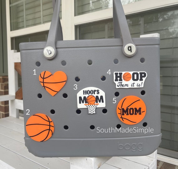 Ball Sports Bogg Bag Charms - Decorative Rubber Beads For Tote Bags & Beach Bags