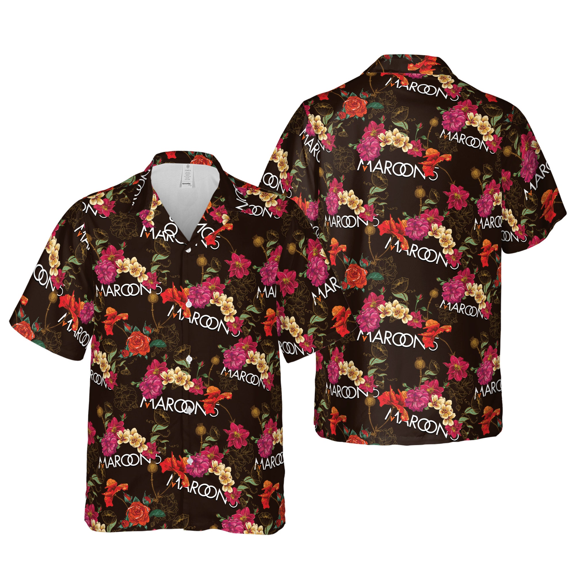 Maroon 5 Button Up Shirts, Maroon 5 Band Hawaiian Shirts