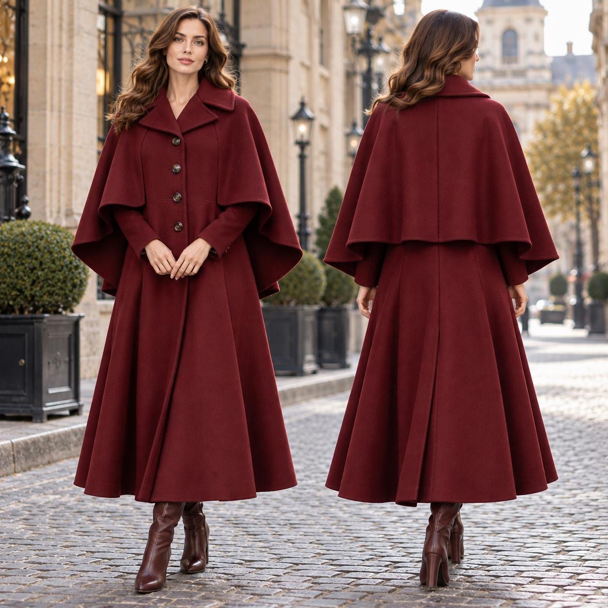 Vintage Full Length Wool Coat - Etsy