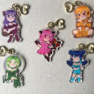 Tokyo Mew Mew charms | Magical girl anime | Acrylic keychain | Anime show | Cute