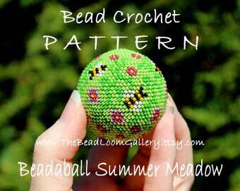 Beadaball Summer Meadow - Crochet PDF File TUTORIAL - Beadaball Vol.9