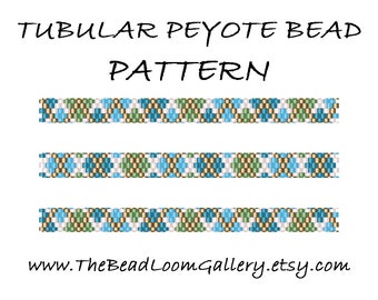 Tubular Peyote Bead PATTERN - Vol. 18 - 3 Variations - PDF File PATTERN