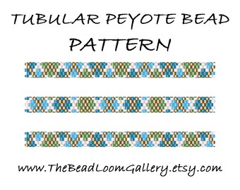 Tubular Peyote Bead PATTERN - Vol. 18 - 3 Variations - PDF File PATTERN