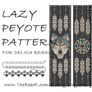 Lazy Peyote Pattern / 2-Thread Peyote / Odd Peyote Pattern - LP-15 - 4 Variations - PDF File Word Chart Included