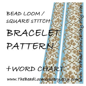 Bead Loom / Square Stitch Beaded Cuff Bracelet Repeating Patterns - 5 Variations - Includes Word Charts - PDF File - Vol.28 Shamrock