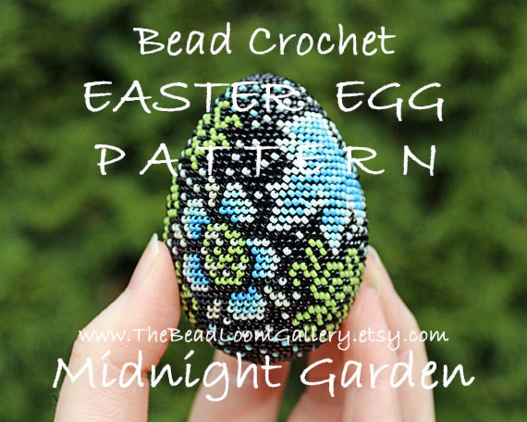 Easter Egg Pattern - Midnight Garden - Crochet PDF File TUTORIAL - Vol ...