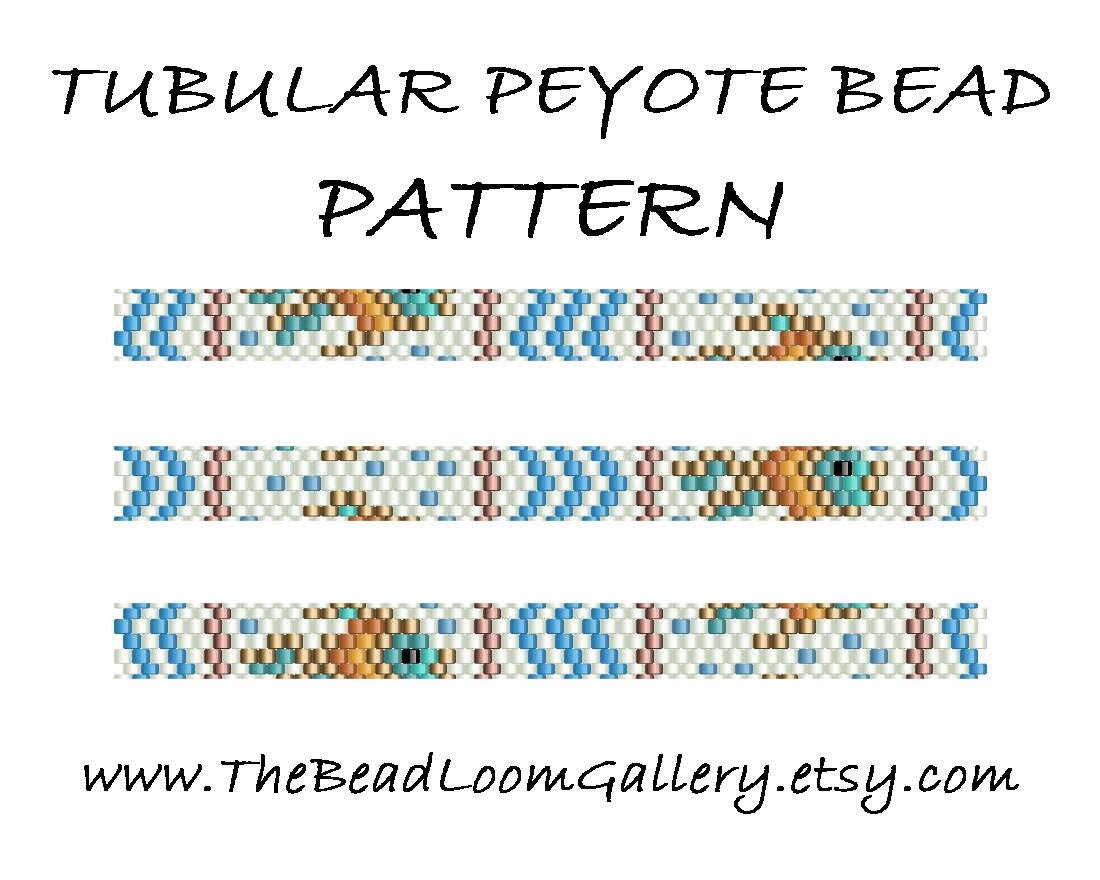 Tubular Peyote Bead PATTERN - Vol. 28 - 4 Variations - PDF File PATTERN