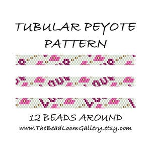 Tubular Peyote Bead PATTERN - Vol. 3 - 6 Variations - 12 Beads Around - PDF File PATTERN