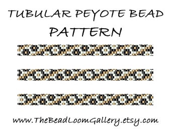 Tubular Peyote Bead PATTERN - Vol. 37 - PDF File PATTERN - 4 Variations