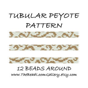 Tubular Peyote Bead PATTERN - Vol. 29 - 4 Variations - PDF File PATTERN - 12 Beads Around