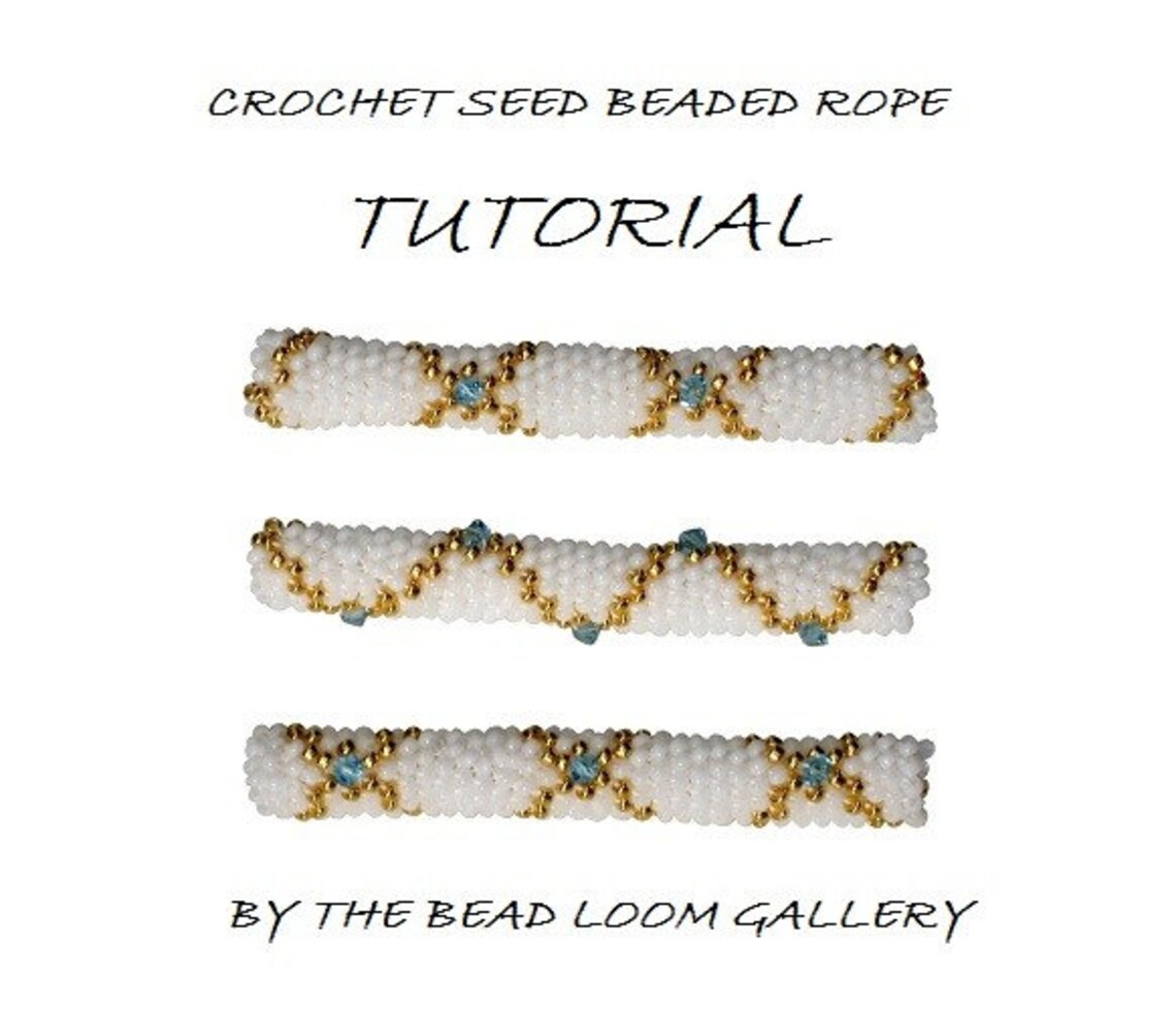 Beaded Rope Pattern PDF File Tutorial Crochet Seed Beaded Etsy