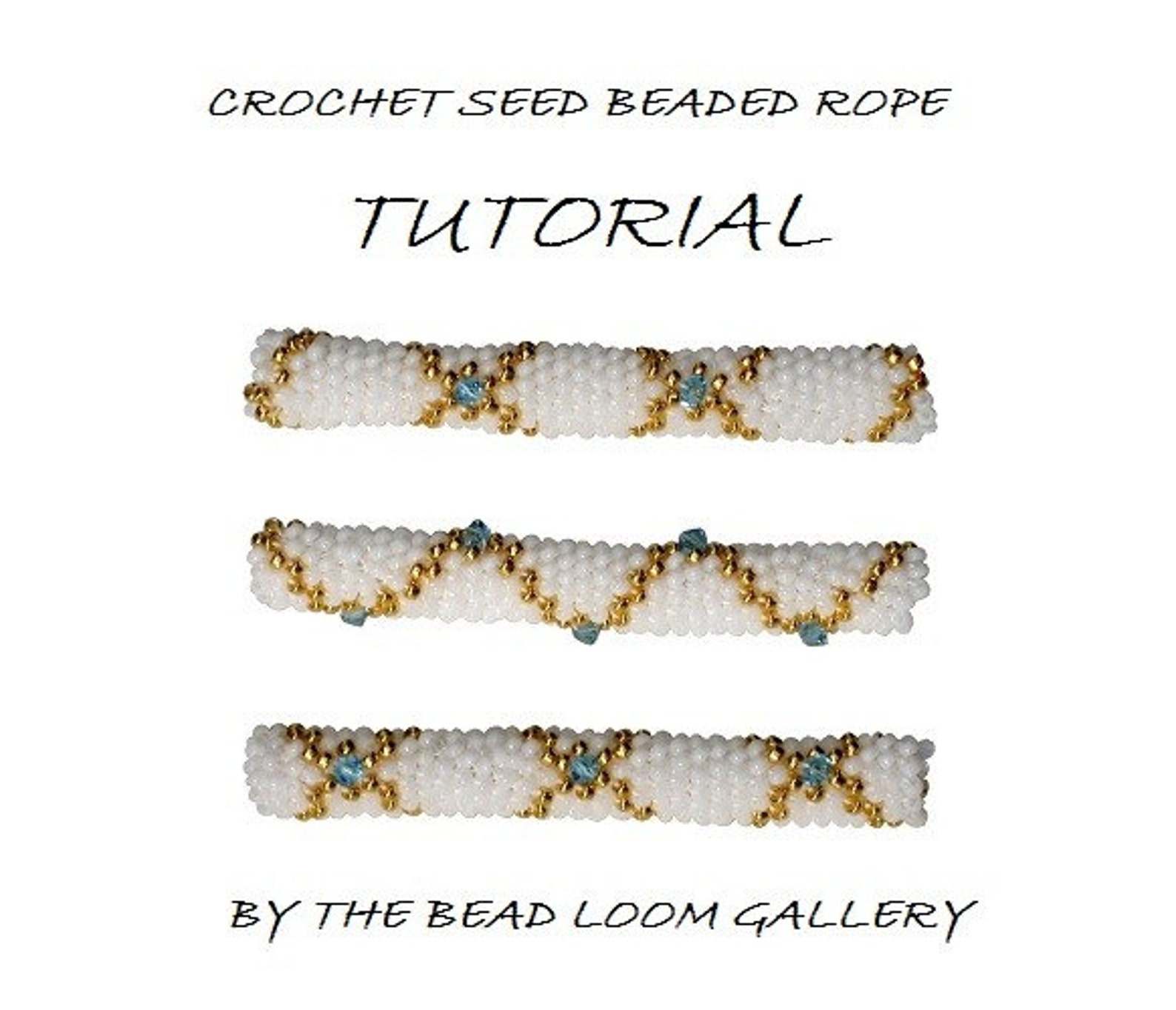 Beaded Rope Pattern PDF File Tutorial Crochet Seed Beaded Etsy