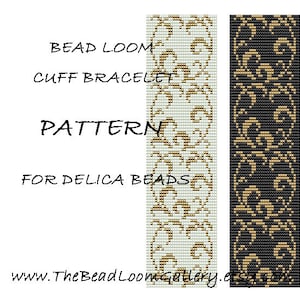 Bead Loom Cuff Bracelet Pattern Vol.24 - PDF File PATTERN