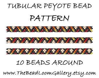 Tubular Peyote Bead PATTERN - Vol. 20 - 5 Variations - PDF