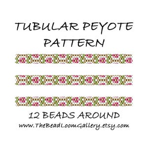 Tubular Peyote Bead PATTERN - Vol. 38 - PDF File PATTERN - 5 Variations - 12 Beads Around