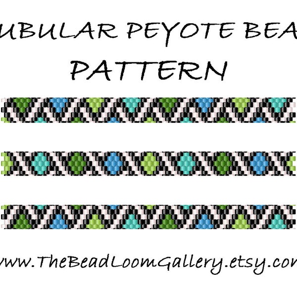 Tubular Peyote Bead PATTERN - Vol. 20 - 2 Variations - PDF File PATTERN