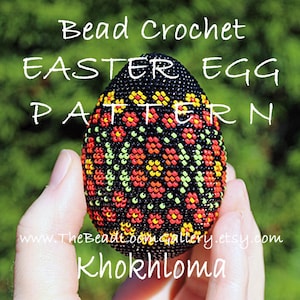 Easter Egg Pattern - Khokhloma - Crochet PDF File TUTORIAL - Vol.20