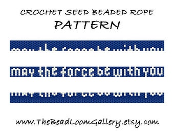 Bead Crochet Rope Pattern - Vol. 32 - May the Force be with you - PDF File