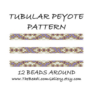 Tubular Peyote Bead PATTERN - Vol. 12 - 5 Variations - 12 Beads Around - Celtic Thistle - PDF File PATTERN