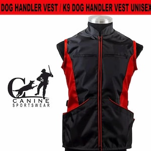 Dog handler vest Dog training vest Canine trainer vest Training vest for dog handlers Unisex trainer vest available in multi color