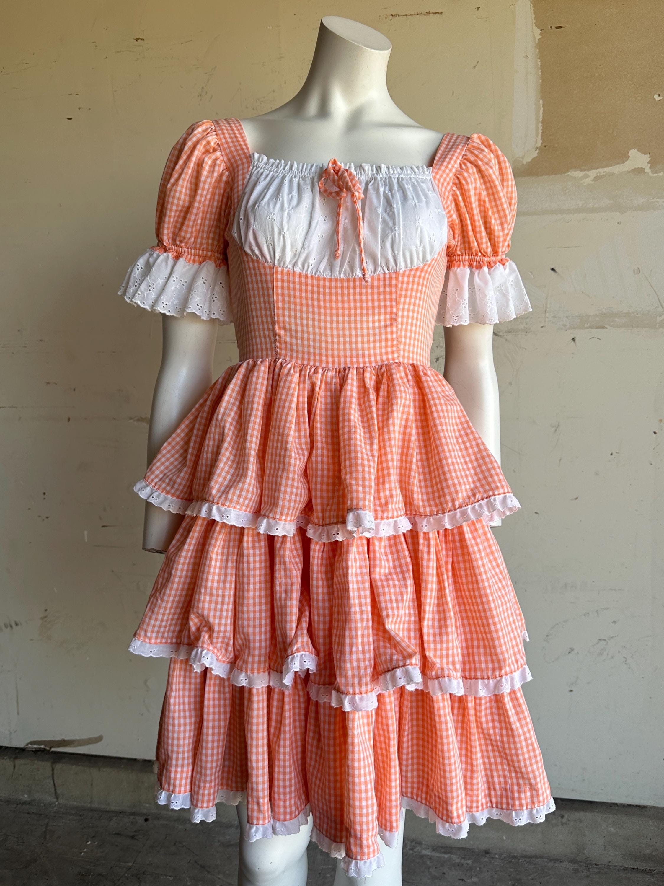 Milkmaid Dress Gingham - Etsy