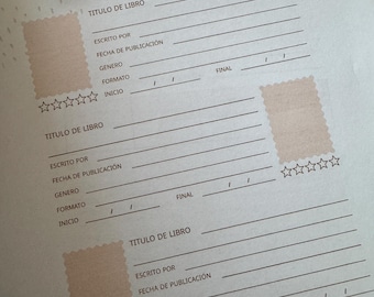 Book Tracker Spanish A5-B5