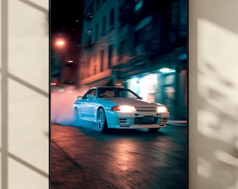 JDM ミッドナイトクラブ - 日産 GT-R R32 - 全サイズ！ポスター / 壁