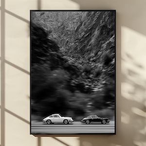 Racing Porsche Digital Art Print | Porsche 911 | Poster Vintage Car Poster | Hypebeast Wall Decor | Automotive Wall Art | Digital Download