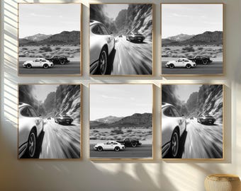 Choose Any 5 Wall Art Prints from Shop, Set of 5 Digital Car Posters, JDM, Muscle Car & Retro Automotive Photography Bundle
