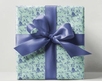 Western Toile Wrapping Paper