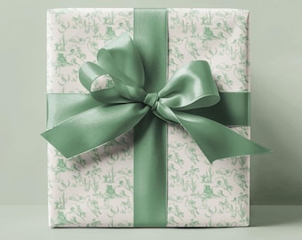 Cowboy Toile Wrapping Paper