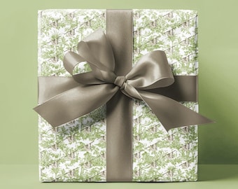 Papel de regalo Toile con estampado de perezoso