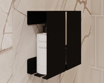 Bathroom Wall Shelf | Stainless Steel Floating Shelf | Modern Minimalist Bathroom Organizer | Black or White | Rust-Resistant