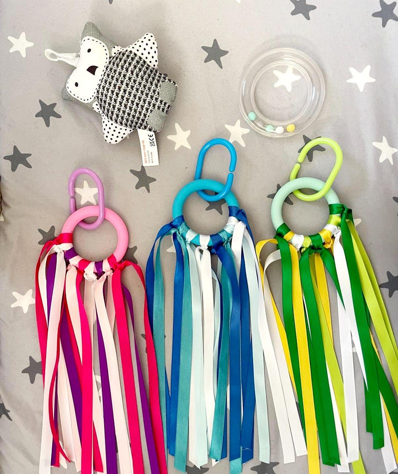 Toy Musical Rings Sensory Ring Ribbon | Colourful | Fun | Play | Toy | Babies | Toddlers ...