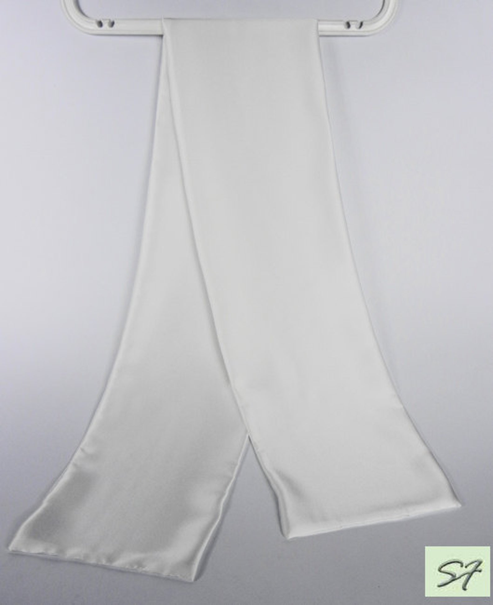 White Silk Scarf for Men Neckerchief Scarf Aviator Scarf Etsy