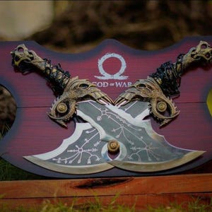 Blades of Chaos & Leviathan Axe Replica Set | Kratos Cosplay Blades | Fantasy Decor Masterpiece | Epic Gift for Him | Christmas Present