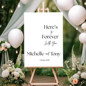 Editable Welcome Sign Template - Elegant Wedding, Bridal Shower & Baby Shower Sign - Printable Custom Sign - Instant Download Event Decor