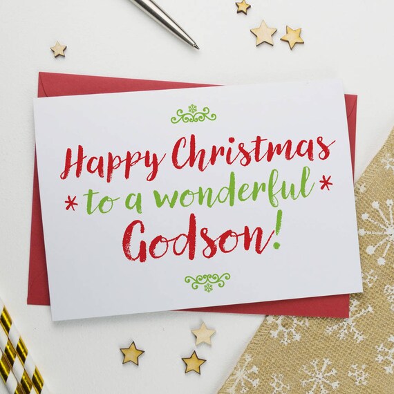 Godson christmas cards