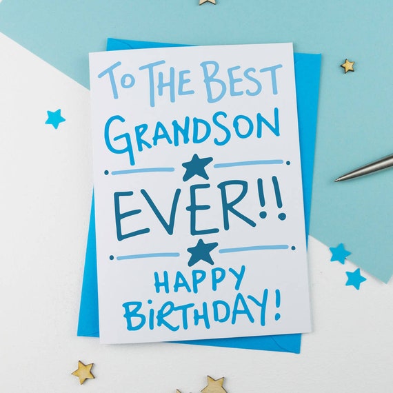 greeting cards invitations grandson birthday card home
