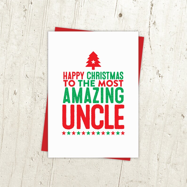 Uncle Christmas Card 