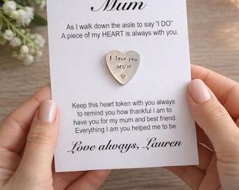 Personalised mother of the bride gift for wedding day, gift for parents