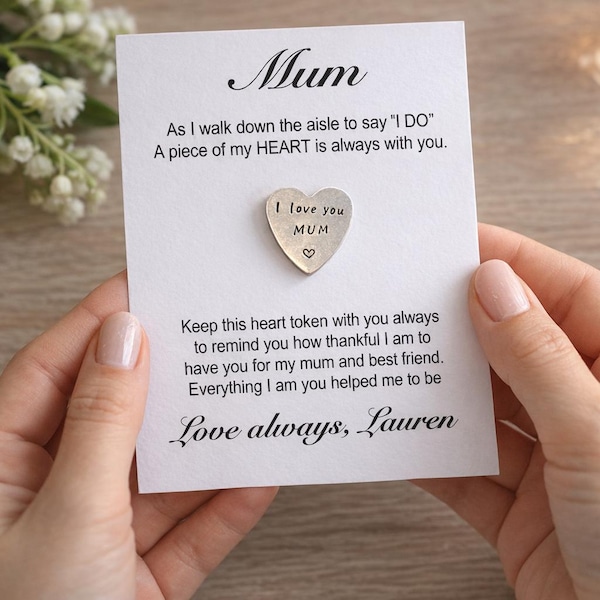 Regalo personalizado para la madre de la novia para el día de la boda, regalo para los padres.