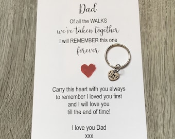 Father of the Bride Gift: I Love You Stainless Steel Keychain Keepsake