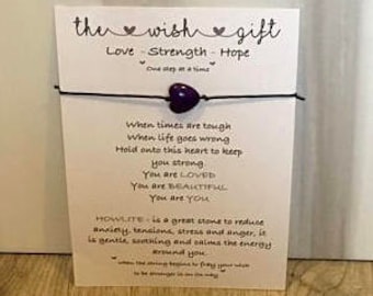 Thinking of you support bracelet and card