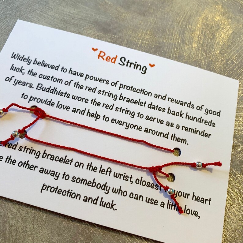 2 x Red string bracelets Red thread bracelet String of fate Etsy