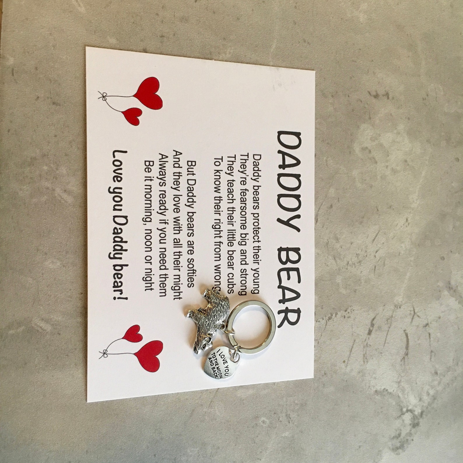 Daddy Bear Keepsake Gift Daddy Christmas Gift New Dad - Etsy UK