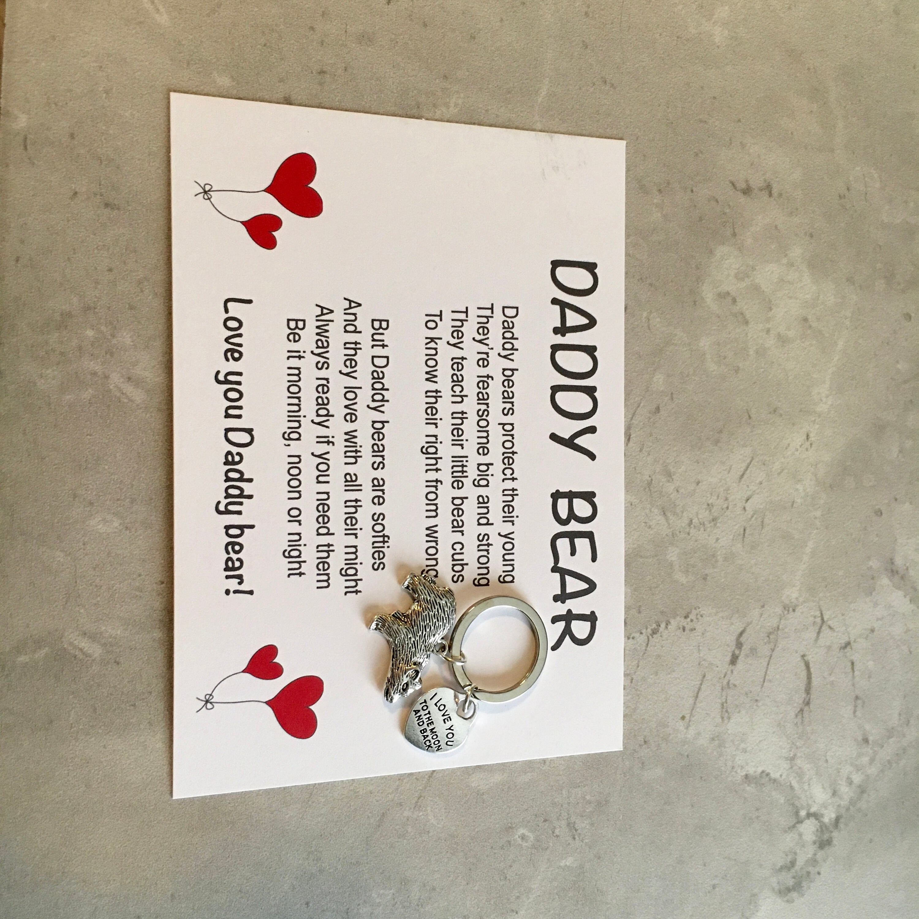 Daddy Bear Keepsake Gift Daddy Christmas Gift New Dad - Etsy UK